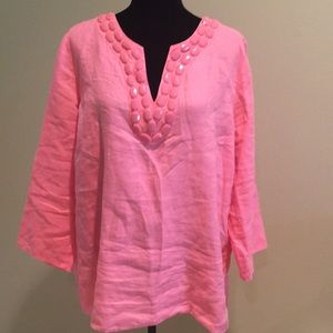 Talbots linen tunic